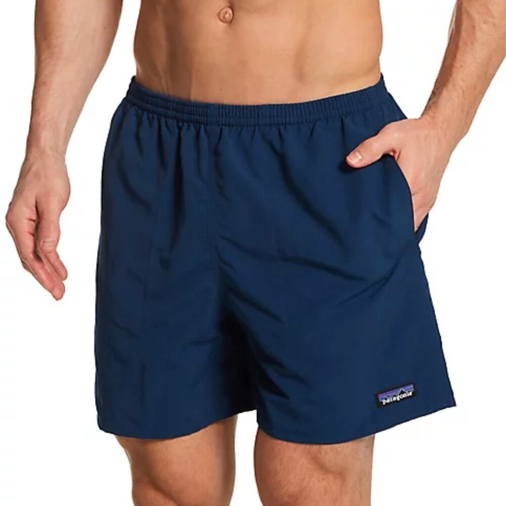 Patagonia Men's Athletic Shorts in Navy Blue